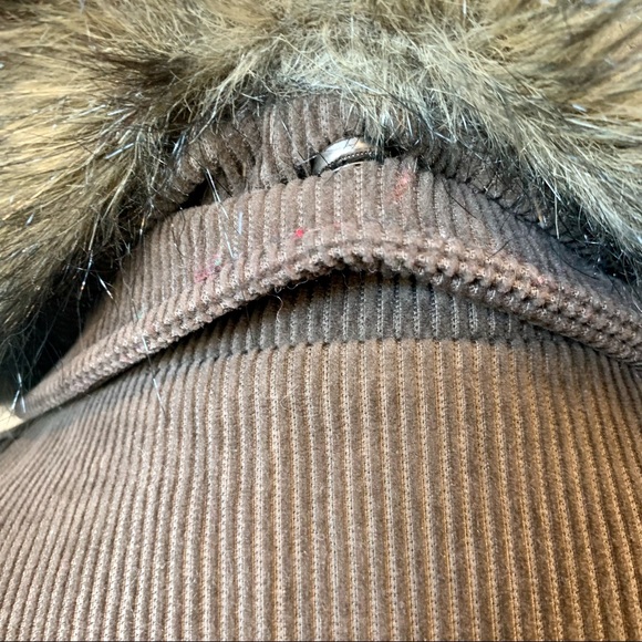 WOOLRICH Corduroy Faux Fur Trimmed Oversized Parka/Barn Coat—SZ. Large - Picture 8 of 17